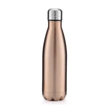 Botella de agua caliente fría del frasco de vacío del termo del oro rosa